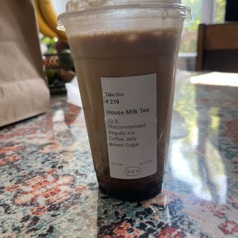 La Ca Bakery & Cafe - Tiger Thai Milk Tea with coffee boba! - Vietnamese Near Me - Hayward, California