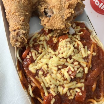 Jollibee - 2-piece chicken w/ Jolly Spaghetti - Chicken Shop Near Me - Plano, Texas