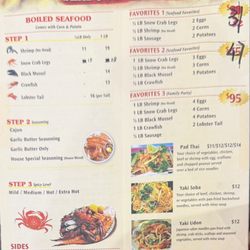 China House - Seafood menu