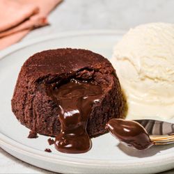 Gino's Pizzeria - Lava Cake with Vanilla Ice Cream