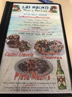 Menu photo 4 Los Mochis Tacos Y Mariscos Tulsa, OK