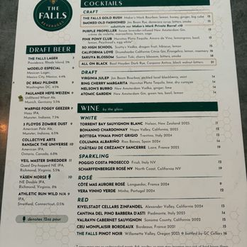 The Falls - Beer cocktails and wine (they have so many drink menus, a little confusing) - Barbeque Near Me - Falls Church, Virginia The Falls - Beer cocktails and wine (they have so many drink menus, a little confusing) - Barbeque Near Me - Falls Church, Virginia