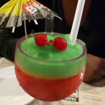 Dallas BBQ - Jamaica - Strawberry Tsunami with a shot - Barbeque Near Me - Jamaica, New York Dallas BBQ - Jamaica - Strawberry Tsunami with a shot - Barbeque Near Me - Jamaica, New York