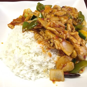 QQ Kitchen - Kung Pao chicken with white rice. - Chinese Near Me - Toledo, Ohio QQ Kitchen - Kung Pao chicken with white rice. - Chinese Near Me - Toledo, Ohio