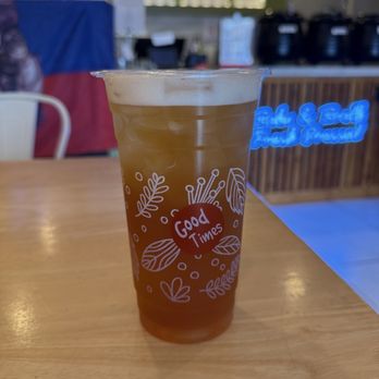 HAPI Elite Week: Boba & Broth - Peach honey oolong - Yelp Events Near Me - Sugar Land, Texas