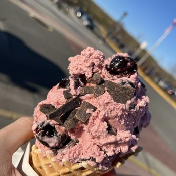 Bruster's Real Ice Cream - Cherry Chocolate Chunk - Desserts Near Me - Alexandria, Virginia Bruster's Real Ice Cream - Cherry Chocolate Chunk - Desserts Near Me - Alexandria, Virginia