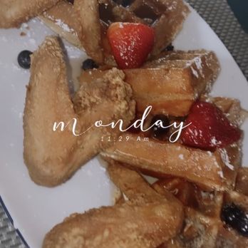 Breakfast At Barneys - Yard Bird (chicken & waffles with a sage pecan drizzle) - Breakfast & Brunch Near Me - Atlanta, Georgia