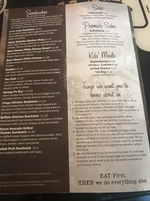 Menu photo 7 Tap It Local Chesapeake Chesapeake, VA