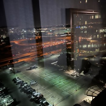 DoubleTree by Hilton Hotel Dallas - Campbell Centre - Night time room view - Hotels Near Me - Dallas, Texas