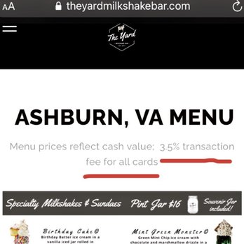 The Yard Milkshake Bar - It's actually 4% not 3.5%... - Ice Cream & Frozen Yogurt Near Me - Ashburn, Virginia The Yard Milkshake Bar - It's actually 4% not 3.5%... - Ice Cream & Frozen Yogurt Near Me - Ashburn, Virginia