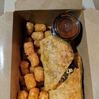 Beelman's - Viet-nom-nom Wrap with tots - Pubs Near Me - Los Angeles, California Beelman's - Viet-nom-nom Wrap with tots - Pubs Near Me - Los Angeles, California