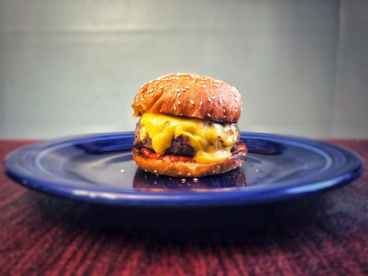 Photo of Nowon East Village  - New York, NY, US. Dry Aged Steak Burger