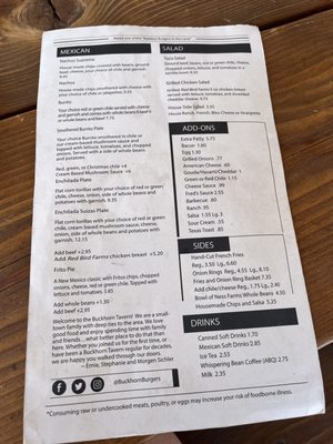 Menu photo 7 Buckhorn Tavern San Antonio, NM Menu photo 7 Buckhorn Tavern San Antonio, NM