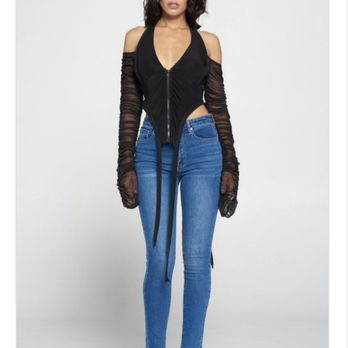 Leopard Legz Boutique - Black mesh top! - Women's Clothing Near Me - Stockton, California Leopard Legz Boutique - Black mesh top! - Women's Clothing Near Me - Stockton, California