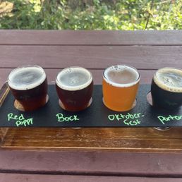Beer flight.