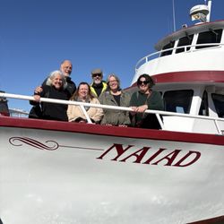 The Naiad - The six of us after a moving trip that provided some closure.