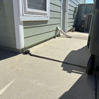 Munoz Construction - Before side patio - General Contractors Near Me