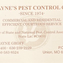 Wayne's Pest Control