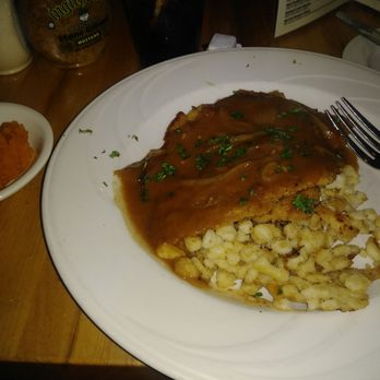 Munich Haus - Berliner Schnitzel with spatzel and butternut squash - German Near Me - Chicopee, Massachusetts