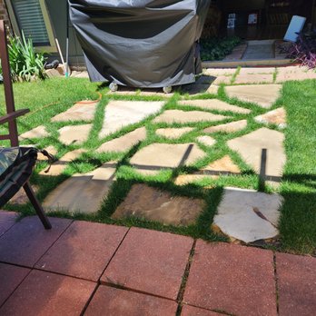 RC Landscape - Flagstone with sod - Landscaping Near Me - Allen, Texas