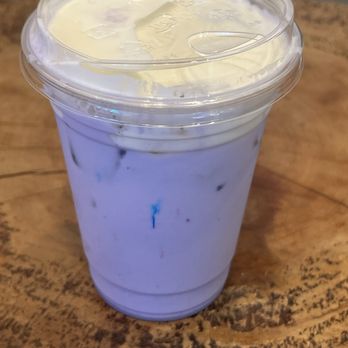 Okayama Kobo Bakery & Cafe - Sea Salt Taro Latte - Bakeries Near Me - Anaheim, California Okayama Kobo Bakery & Cafe - Sea Salt Taro Latte - Bakeries Near Me - Anaheim, California
