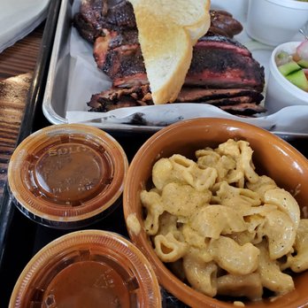 Ray's Real Pit BBQ Shack - 4 meat with Mac and cheese - Barbeque Near Me - Houston, Texas Ray's Real Pit BBQ Shack - 4 meat with Mac and cheese - Barbeque Near Me - Houston, Texas