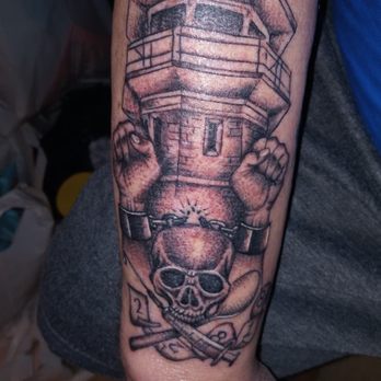 Spider Murphy's Tattoo - My sobriety date and breaking the chains of prison and meth! West hit it on the nose if you do - Tattoo Near Me - San Rafael, California