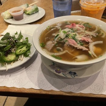 Com Tam Thanh - combination pho well done steak, rare steak, beef balls, added shrimp - Vietnamese Near Me - Newark, California Com Tam Thanh - combination pho well done steak, rare steak, beef balls, added shrimp - Vietnamese Near Me - Newark, California