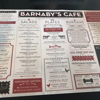 Barnaby's Cafe - Menus - American Near Me - Houston, Texas Barnaby's Cafe - Menus - American Near Me - Houston, Texas
