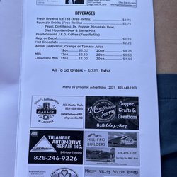 Country Vittles Restaurant & Gift Shop - Page 5 menu