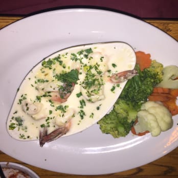 Orange County Mining Company - Shrimp scampi with fresh seasonal vegetables - Steakhouses Near Me - Orange, California Orange County Mining Company - Shrimp scampi with fresh seasonal vegetables - Steakhouses Near Me - Orange, California
