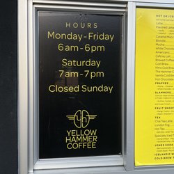 Yellowhammer Coffee - Hours