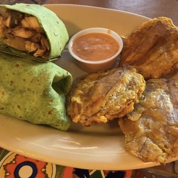 Lupi's - Crazy Mexican wrap with a side of tostones - Mexican Near Me - Carolina, Puerto Rico Lupi's - Crazy Mexican wrap with a side of tostones - Mexican Near Me - Carolina, Puerto Rico