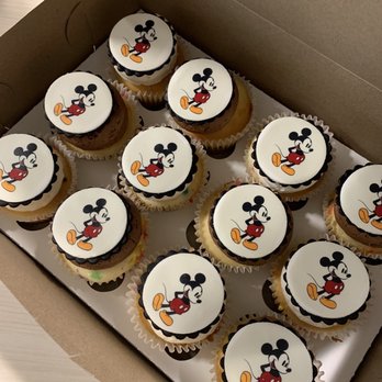 Lyla Jones Cake Studios - Mickey Mouse confetti cupcakes with vanilla and chocolate frosting - Custom Cakes Near Me - Durham, North Carolina Lyla Jones Cake Studios - Mickey Mouse confetti cupcakes with vanilla and chocolate frosting - Custom Cakes Near Me - Durham, North Carolina