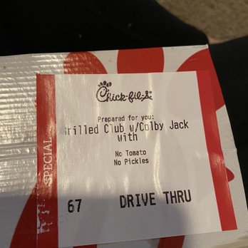 Chick-fil-A - Missing bacon, cheese and pickles (miscommunication and entry on that). So basically the entire essence of what I specifically ordered. - Fast Food Near Me - Columbus, Georgia
