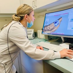 Agata Konopka, DDS - Dr. K personally designing your crowns before it is milled!