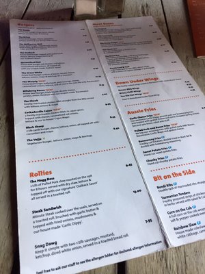 Menu photo 1 Aussie BBQ Dublin, D