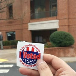 Charlottesville City Hall - I vote. Do you?