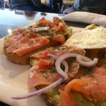 Toast on First - Smoked salmon toast. - Coffee & Tea Near Me - Whittier, California Toast on First - Smoked salmon toast. - Coffee & Tea Near Me - Whittier, California
