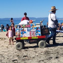 Right at Torrance "Rat" Beach - Beach rule #1: If you hear the ice cream cart bell, you sprint. Beach rule #2: Thank God this guy takes Venmo & Zelle
