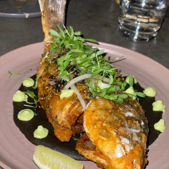 Margot - Super delicious fried sea bass - Spanish Near Me - Culver City, California Margot - Super delicious fried sea bass - Spanish Near Me - Culver City, California