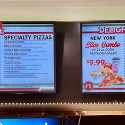Sicilian Delight - Partial menu
