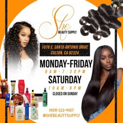 She Beauty Supply - Store hours and phone number