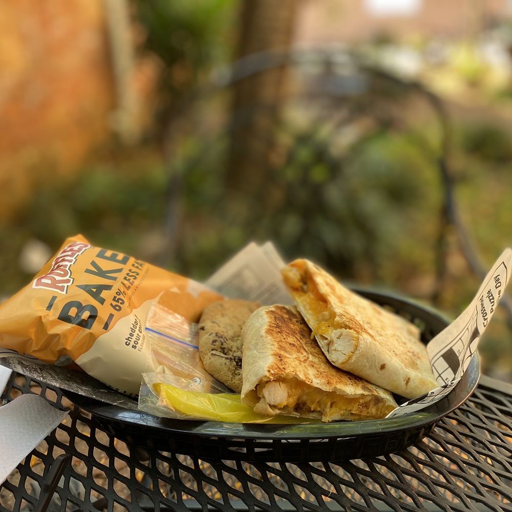 Booming chicken wrap meal