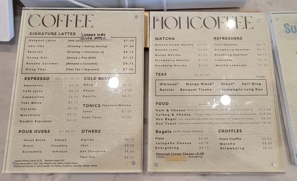 Menu photo 2 Outpost Coffee Diamond Bar, CA Menu photo 2 Outpost Coffee Diamond Bar, CA