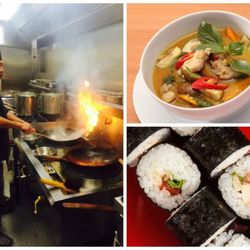 Thai Delicious - The fantastic chef Dang in action and a selection of there delicious tasting food