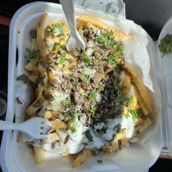 The Taco Station - Carne Asada Fríes (05.03.2023) - Tacos Near Me - Tustin, California