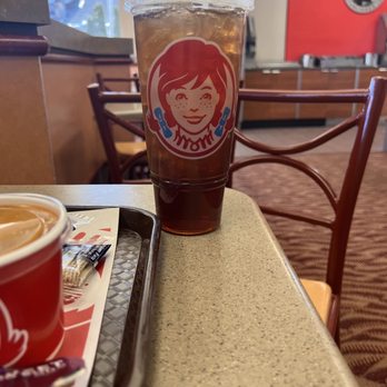 Wendy's - a cup of coffee on a tray - Burgers Near Me - Southfield, Michigan