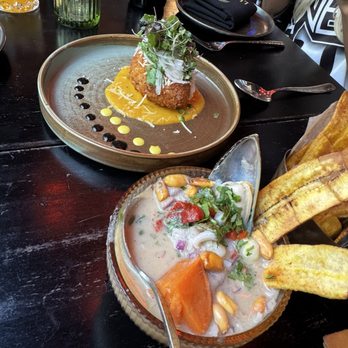 Lucuma Kitchen and Bar - Leche de Tigre and another app - Peruvian Near Me - Oakland, California Lucuma Kitchen and Bar - Leche de Tigre and another app - Peruvian Near Me - Oakland, California