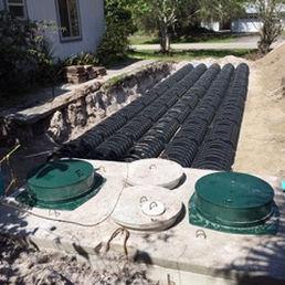 New tank and drain field New tank and drain field